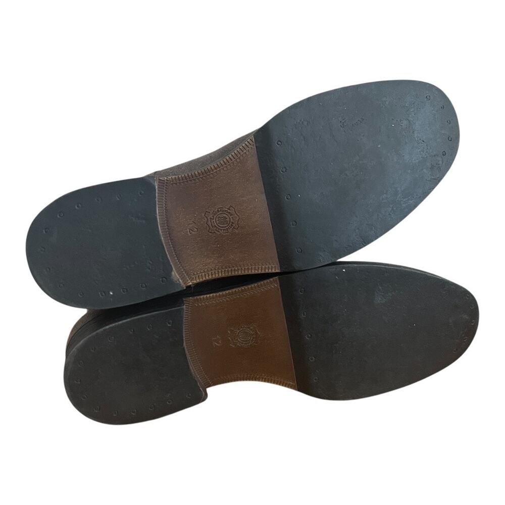 ASTON GREY Collection Brooklyn Gray Leather Combat Boots size 12 - Picture 12 of 15